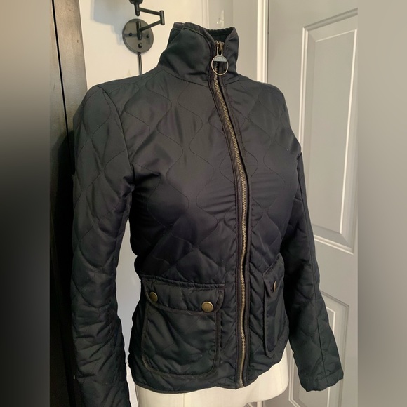 H&M LOGG Lightweight Jacket Navy Blue XS 2 - Picture 2 of 11